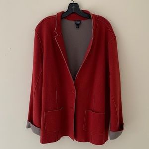 Rust Eileen Fisher Sweater Coat